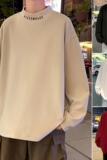D003FP35新品半高领德绒针织打底衫内搭休闲长袖，男装针织衫/毛衣，星座304A