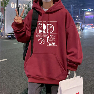 CM038FP60新款连帽卫衣帽衫宽松外套重磅卡通休闲衣服图片