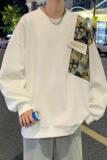 WY001FP45加绒60新款圆领卫衣宽松无帽上衣刺绣休闲长袖打底，男装卫衣，星座304A