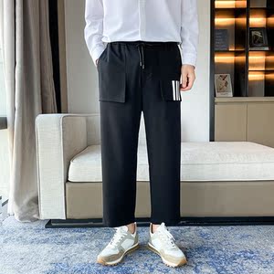 XZ304B-2-KZ518-A秋季轻熟风男裤小西裤弹力垂感秋季图片