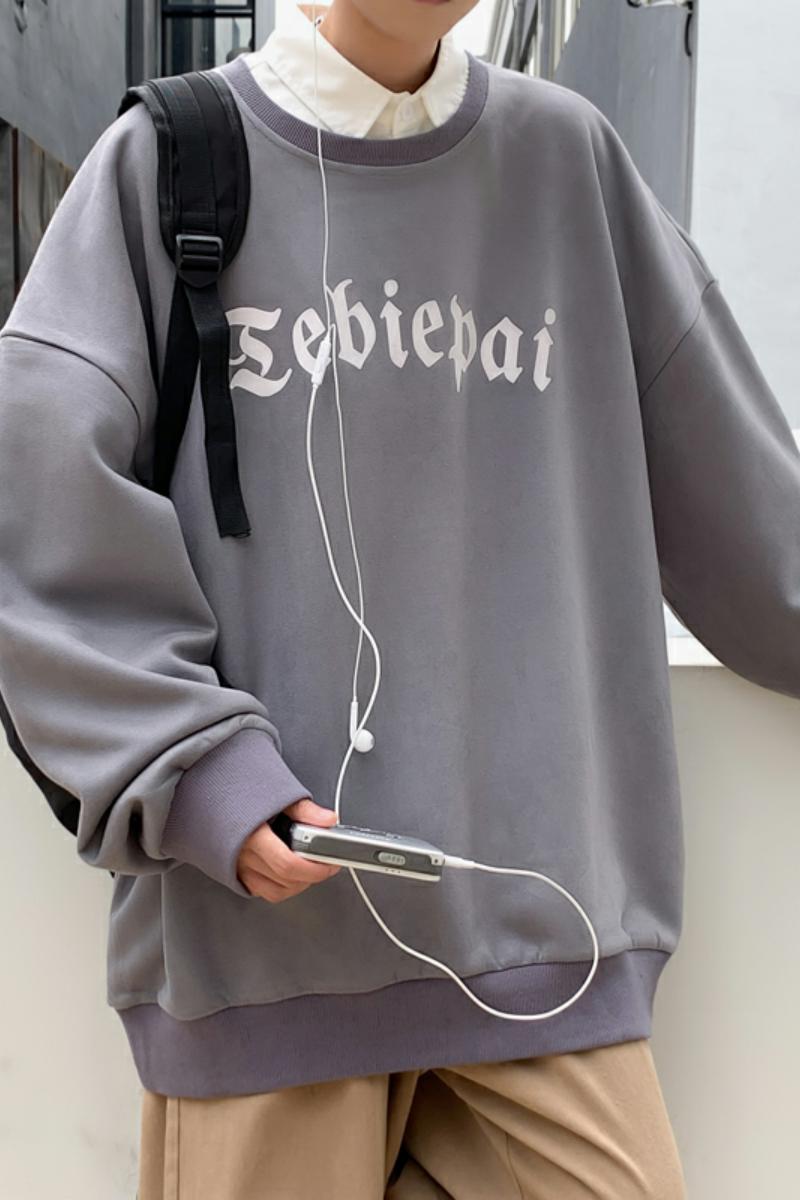 A602P48新款克罗心男士卫衣宽松休闲套头圆领打底衫高街衣服,男装卫衣,星座304A