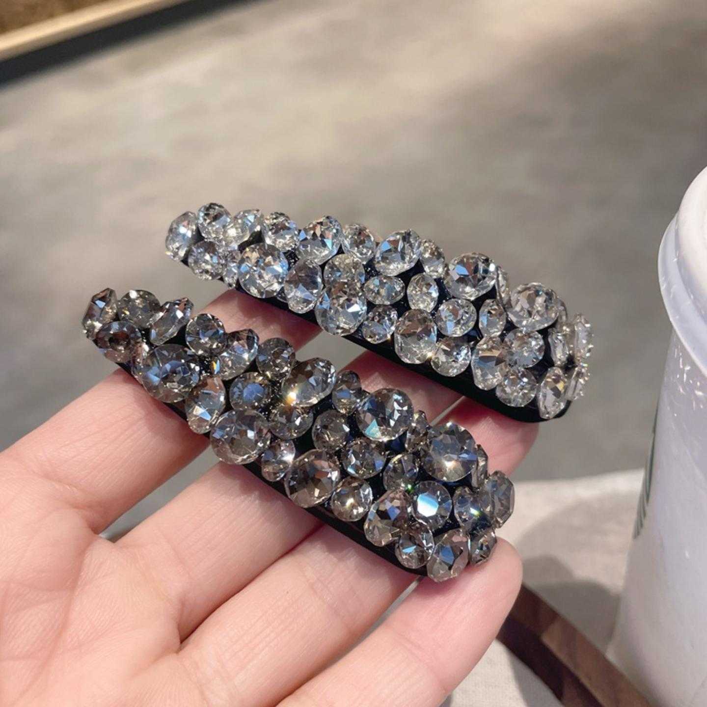 精致满水钻发夹重工掰掰夹高级感