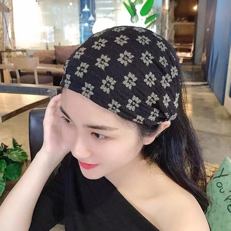 新款松紧发带布艺网红宽边压发