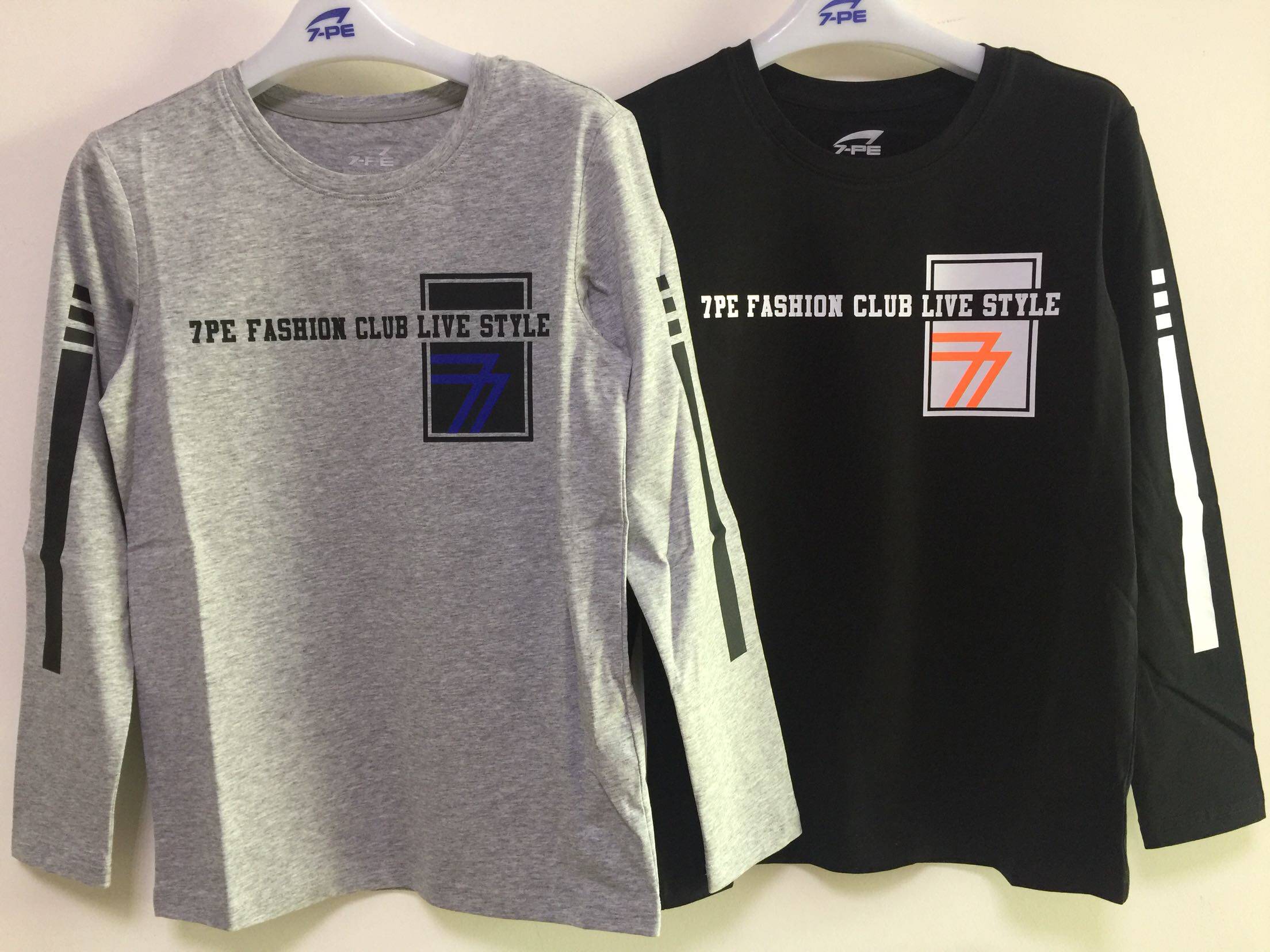 七波辉童装B34733男T恤新款长袖打底衫圆领套头卫衣打底衫长袖T恤