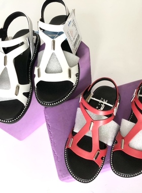 七波辉童鞋HA34044皮凉鞋正品女童凉鞋夏季新款时尚百搭皮凉鞋