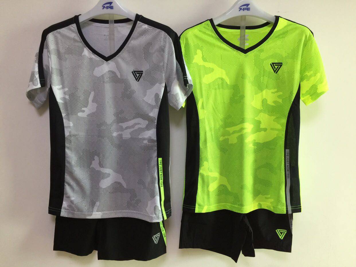 七波辉童装B32351跑步套装夏季新款短袖球服速干T恤套装休闲套装