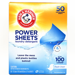 Arm&Hammer Power Sheets Laundry Detergent艾禾美清香型洗衣片