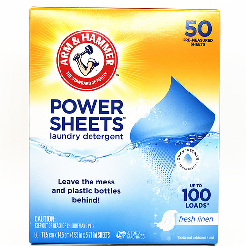 Arm&Hammer Power Sheets Laundry Detergent艾禾美清香型洗衣片