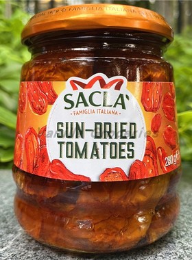 280g Sacla Sun-Dried Tomatoes萨克拉油浸晒干番茄蔬菜罐头