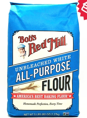 Bobs Red Mill Unbleached Flour鲍勃红磨坊未漂白多用途中筋面粉