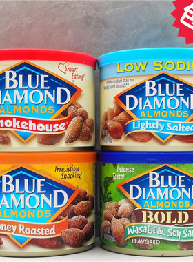 170g Blue Diamond Almonds美国蓝钻石扁桃仁无壳巴旦木坚果杏仁