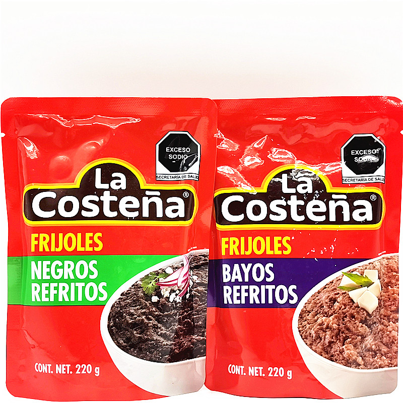 220g墨西哥乐口泰黑豆泥芸豆泥即食La Costena Frijoles Fefritos