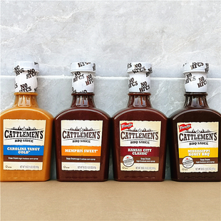 旗牌蜂蜜 原味加州甜辣风味烧烤酱Cattlemen's Tangy BBQ Sauce