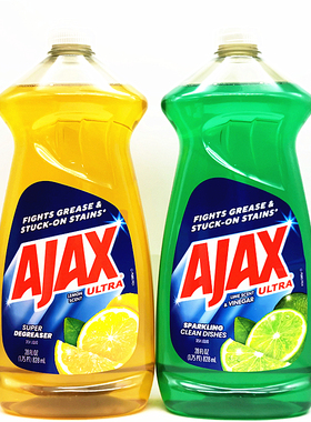 Ajax Ultra Lemon Dish Liquid美国艾佳艾斯柠檬香餐具清洁剂