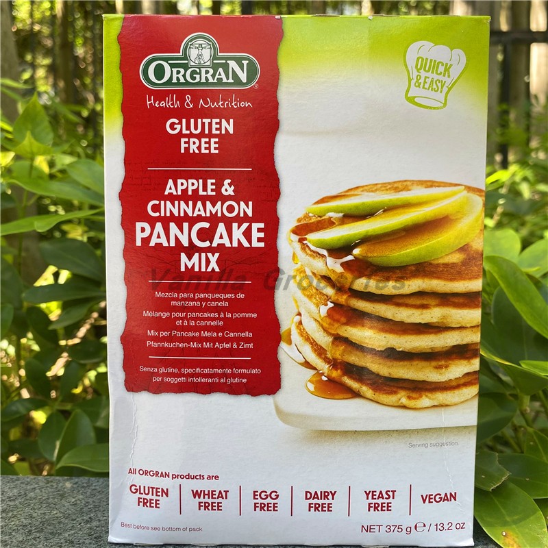 澳冠苹果肉桂煎饼班戟预拌粉Orgran Apple Cinnamon Pancake Mix