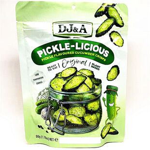 50g澳大利亚酥脆酸黄瓜味黄瓜脆片DJ&A Original Pickle-Licious