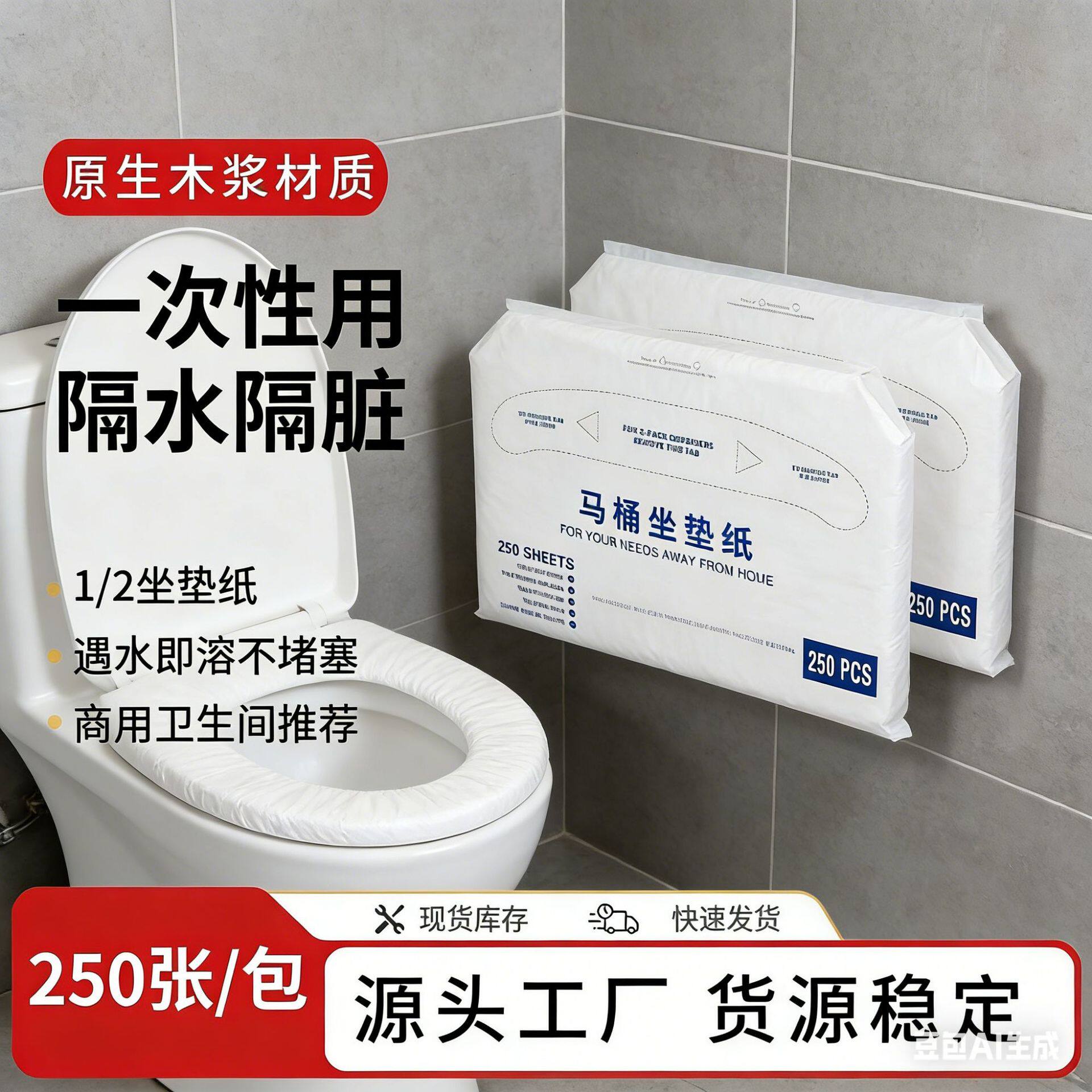 马桶坐垫专用纸盒一次性坐厕板架卫生间孕妇厕所坐便器纸巾架批发