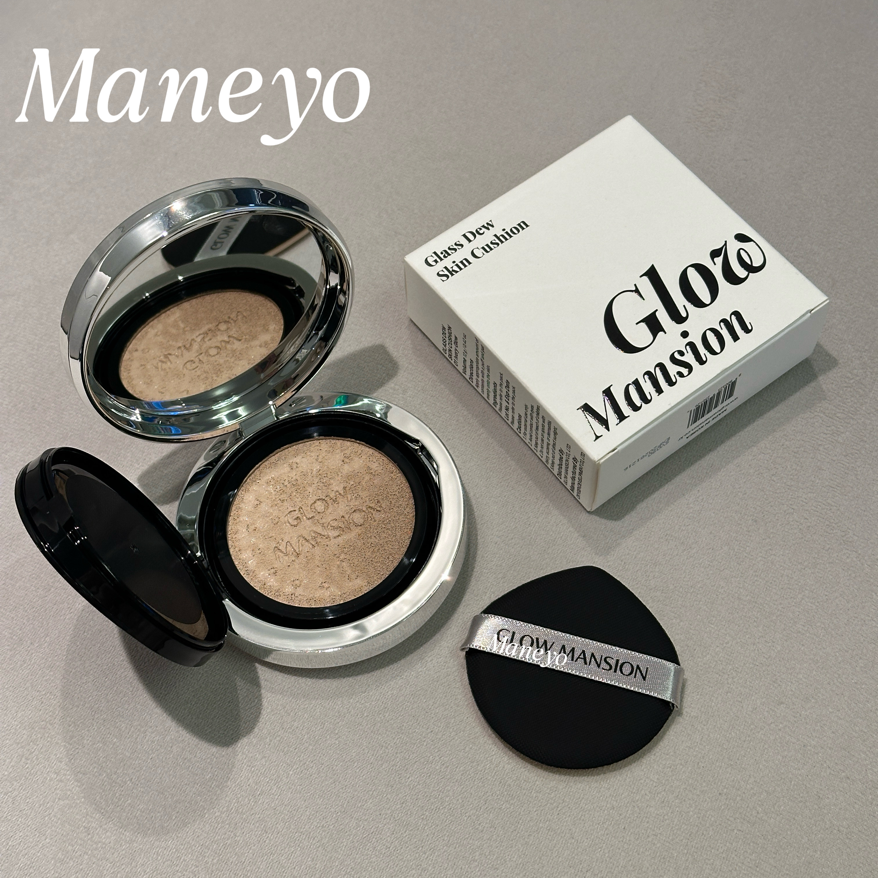 妆感牛掰▲韩国glowmansion玻璃水光气垫遮瑕持妆99%PDRN保湿服帖