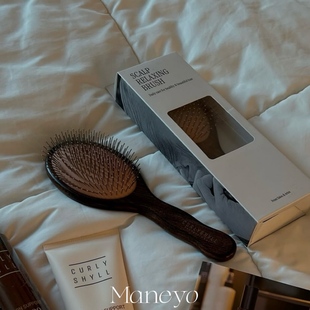 爽到起飞▲韩国沙龙curlyshyll咖秀莎黑镍气垫梳子防静电按摩头皮