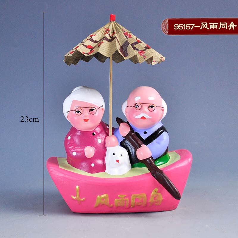 元素天津泥人张礼品泥人张彩塑 风雨同舟 金婚银婚摆件送老人礼物|msdalam kategori Aksesori/Barang Kemas Fesyen, hiasan - dari Buy2taobao.com untuk memberikan perkhidmatan ejen Taobao profesional membeli
