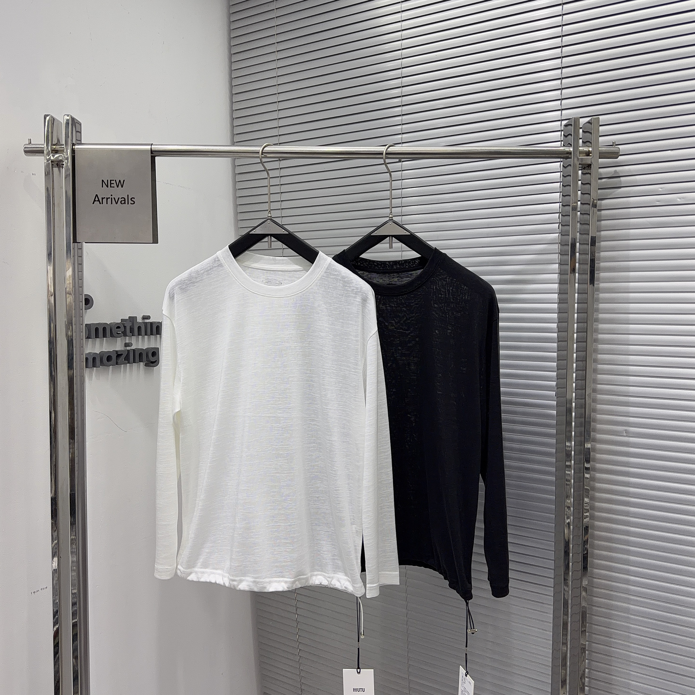 白色长袖t恤男夏薄款宽松韩版帅气大码潮牌高级感防晒显瘦体恤衫