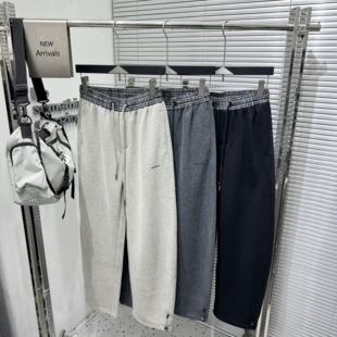 乾尚冬季新款加绒加厚休闲裤男士流百搭宽松直筒裤松紧腰运动长裤