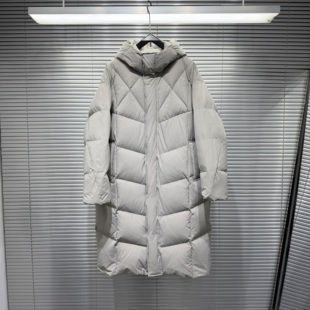 【90白鹅绒】极寒高充绒量排骨中长款过膝羽绒服男冬季连帽面包服