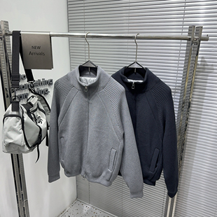 美式潮流重磅冬季新款90白鸭绒男士保暖针织外套时尚外穿毛衣夹克