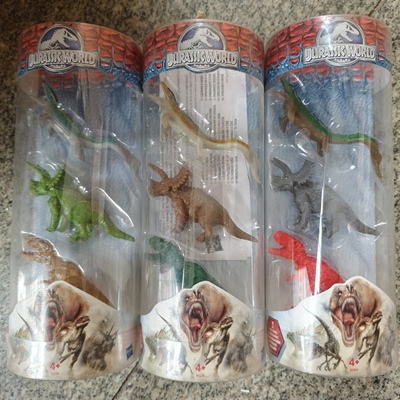 孩之宝侏罗纪世界暴虐霸王龙三角龙剑龙甲龙迷你恐龙模型仿真玩具