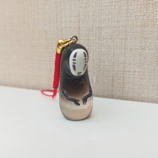 千与千寻无脸男模型挂件背包钥匙扣挂链宫崎骏经典可爱公仔日式