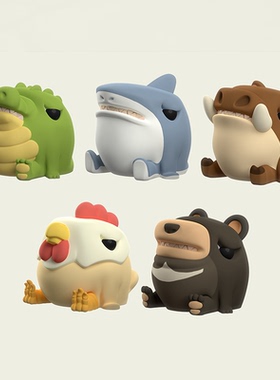 饥饿动物 SUPER HUNGRY ANIMALS 超饿动物盲盒 鲨鱼鳄鱼周边可爱