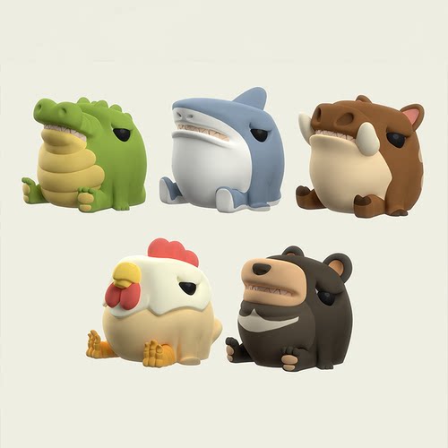 饥饿动物 SUPER HUNGRY ANIMALS 超饿动物盲盒 鲨鱼鳄鱼周边可爱