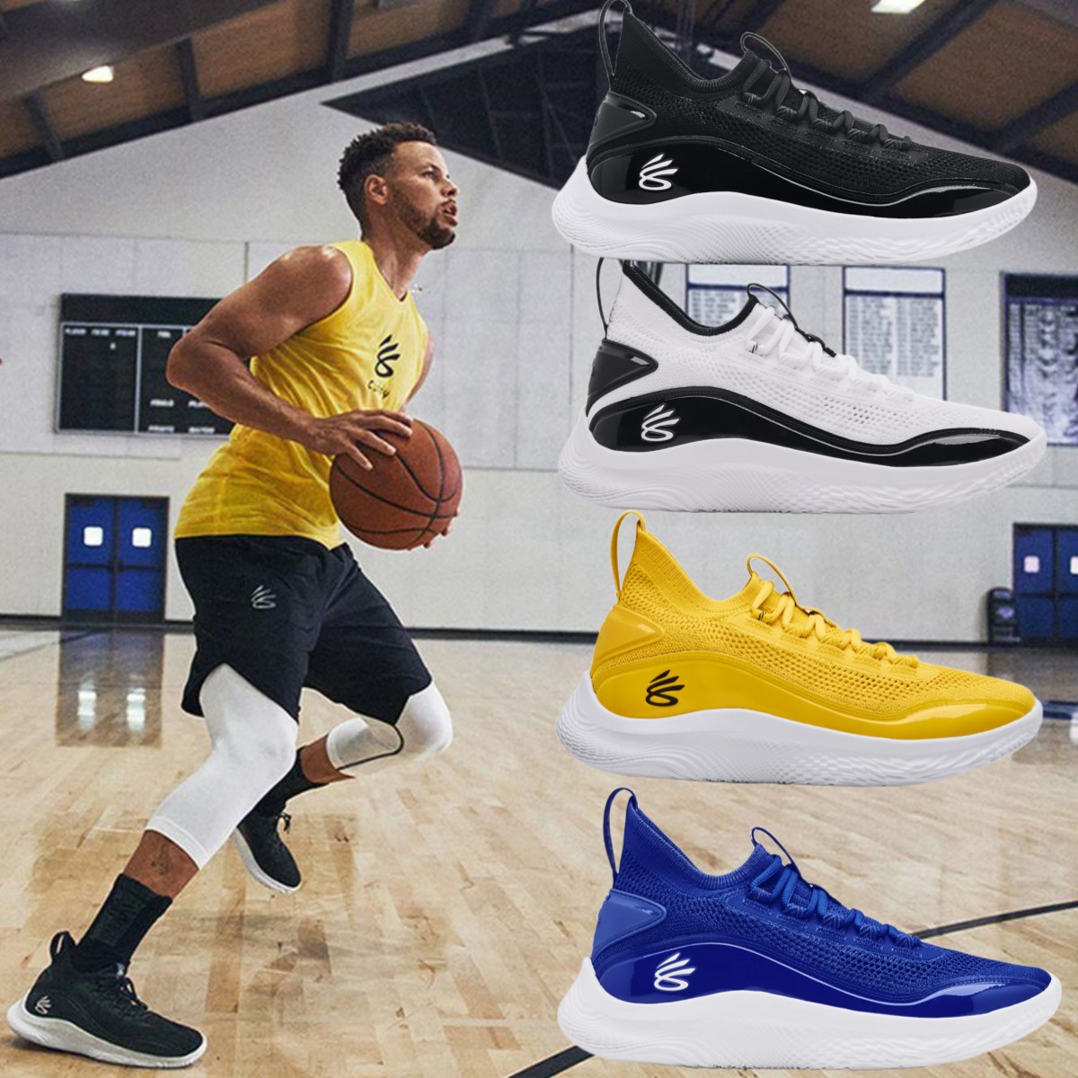 UA男库里curry8低帮缓震篮球鞋