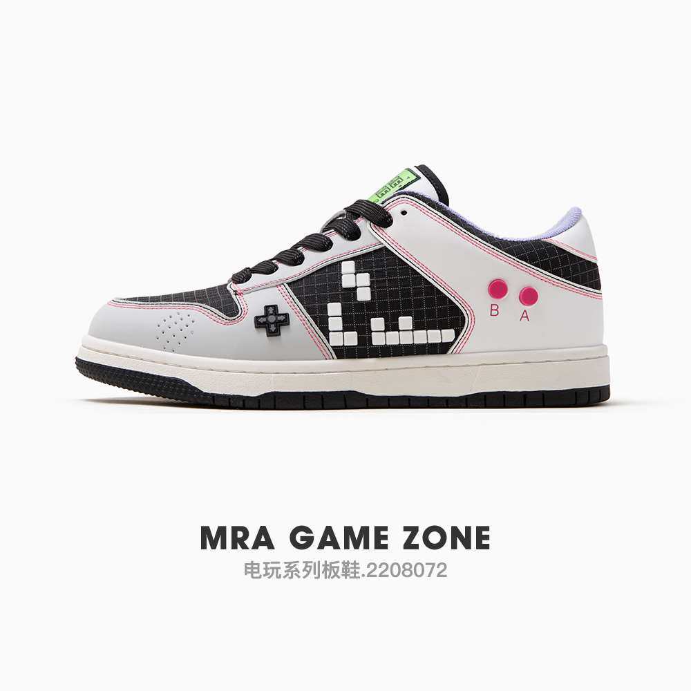 mra俄罗斯方块游戏板鞋男鞋春季设计感小众情侣潮流百搭休闲鞋子