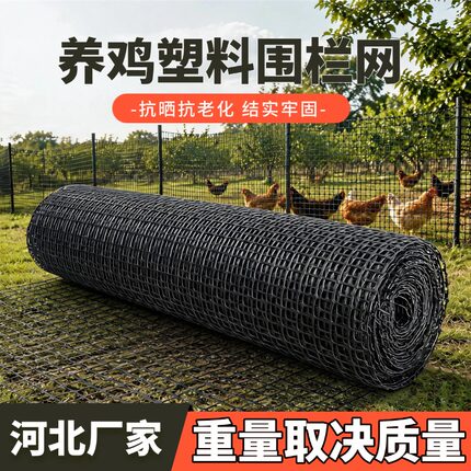 加厚养鸡塑料网养殖网围栏网防护网果园护栏网隔离网格户外拦鸡网