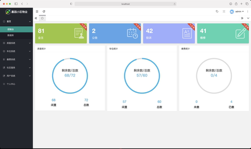 基于SpringBoot小区物业管理系统wangjava源码mysql前后台有演示
