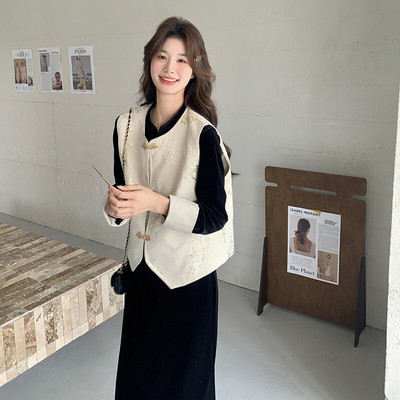 爆款现货2026春季 新款中国风两件套裙2C098-8506P155K228