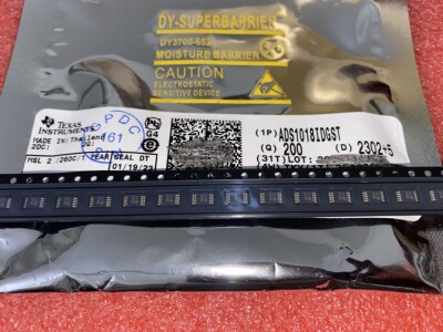 原装正品 ADS1018IDGSR 丝印BTNQ VSSOP10 12位AC/DC转换器芯片