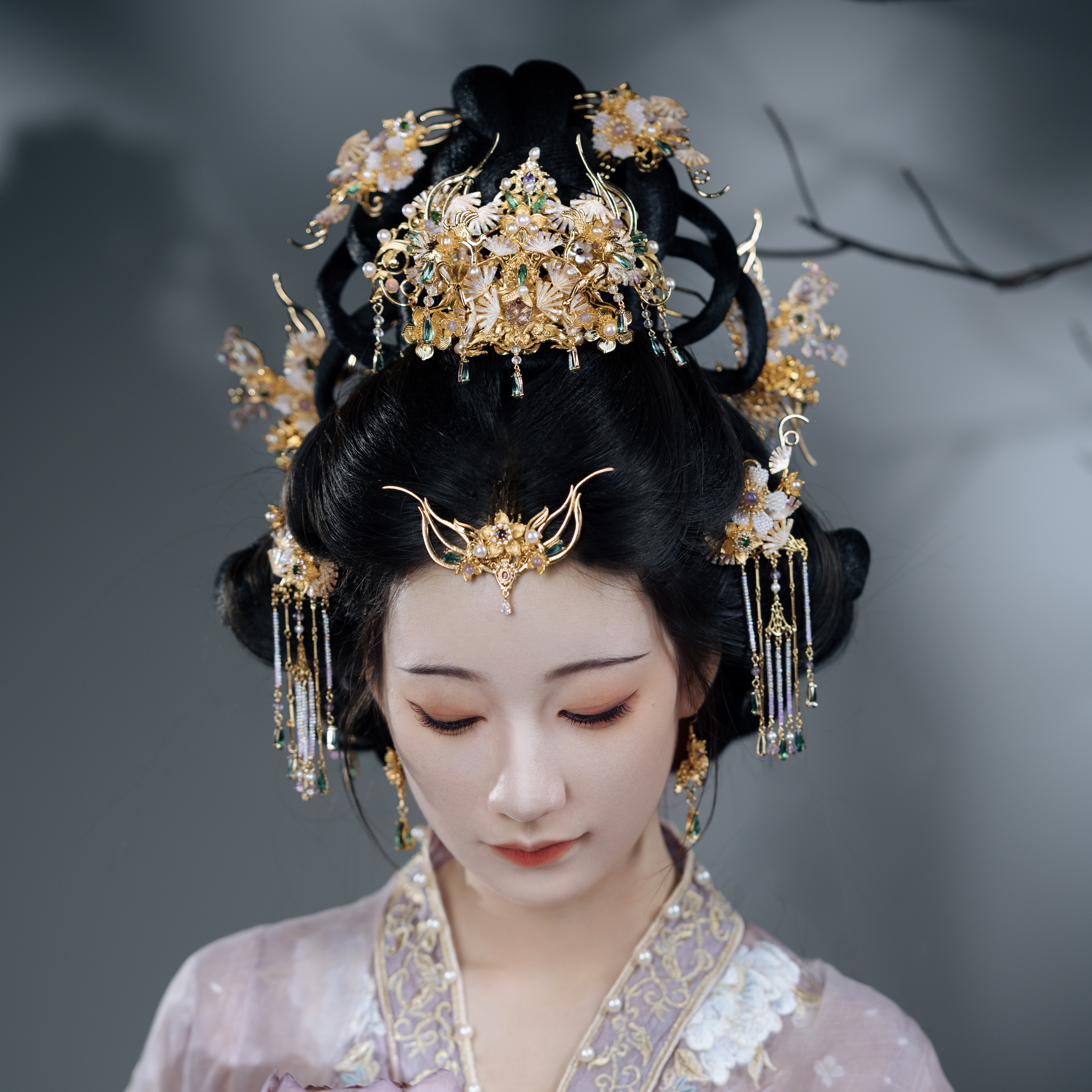 稷氏小筑 云烟  古风发饰发冠古风/国风配饰