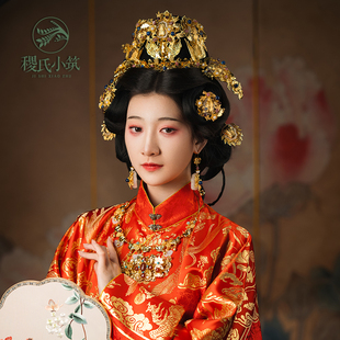 稷氏小筑 富贵 狄髻古风配饰古典明制汉服发冠发饰套装