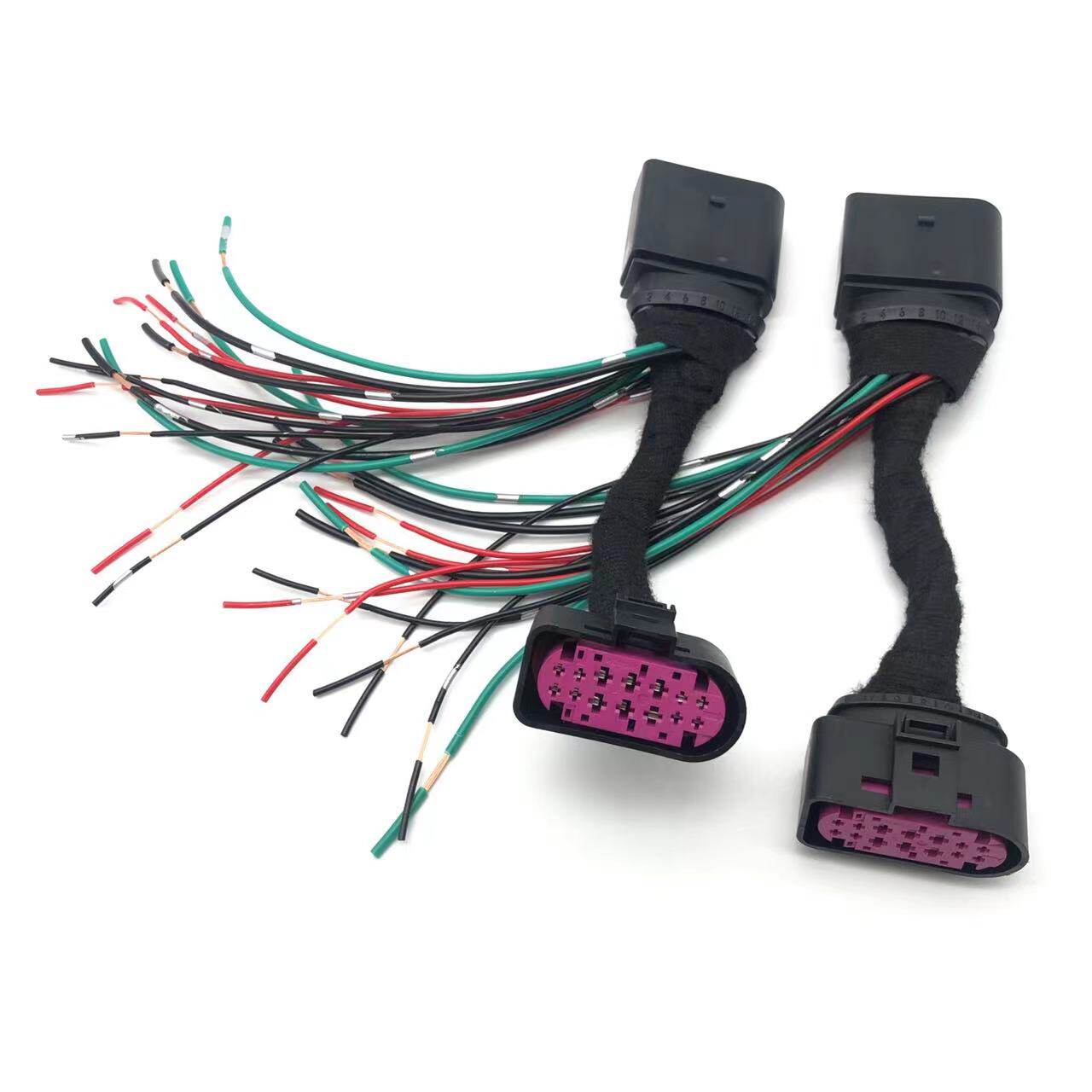 通用10孔汽车大灯插头14孔前大灯取电线线束无损取电大灯线束插头