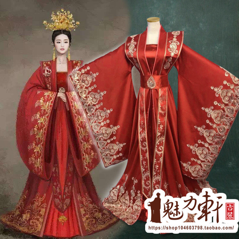 中国风同款古装红色大气华丽喜服服中式婚服知否知否应是红肥绿瘦