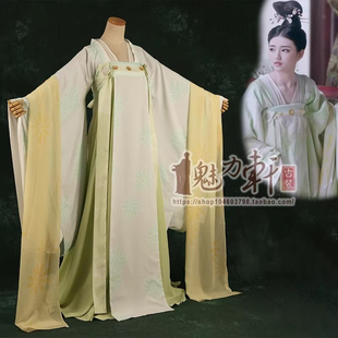 唐朝女装古装襦裙浅绿色仙女装大唐荣耀沈珍珠电视剧同款汉服新款