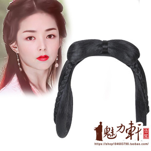 古装造型假发古发发包发髻发片丸子盘发古风天龙八部王语嫣王姑娘