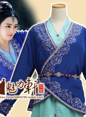 经典影视剧同款古装演出服蜀山战纪紫色披风/侠女古装COS动漫展