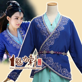 经典影视剧同款古装演出服蜀山战纪紫色披风/侠女古装COS动漫展