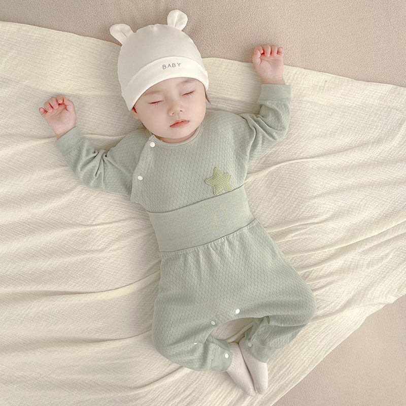 婴儿分体套装春秋冬宝宝衣服保暖内衣秋衣秋裤纯棉无骨睡衣家居服