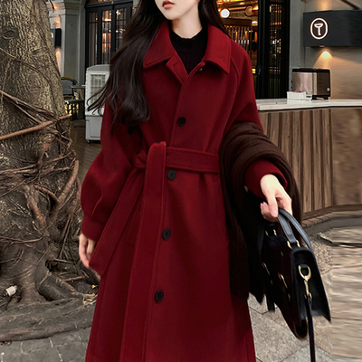 【送运费险】酒红色外套不起球