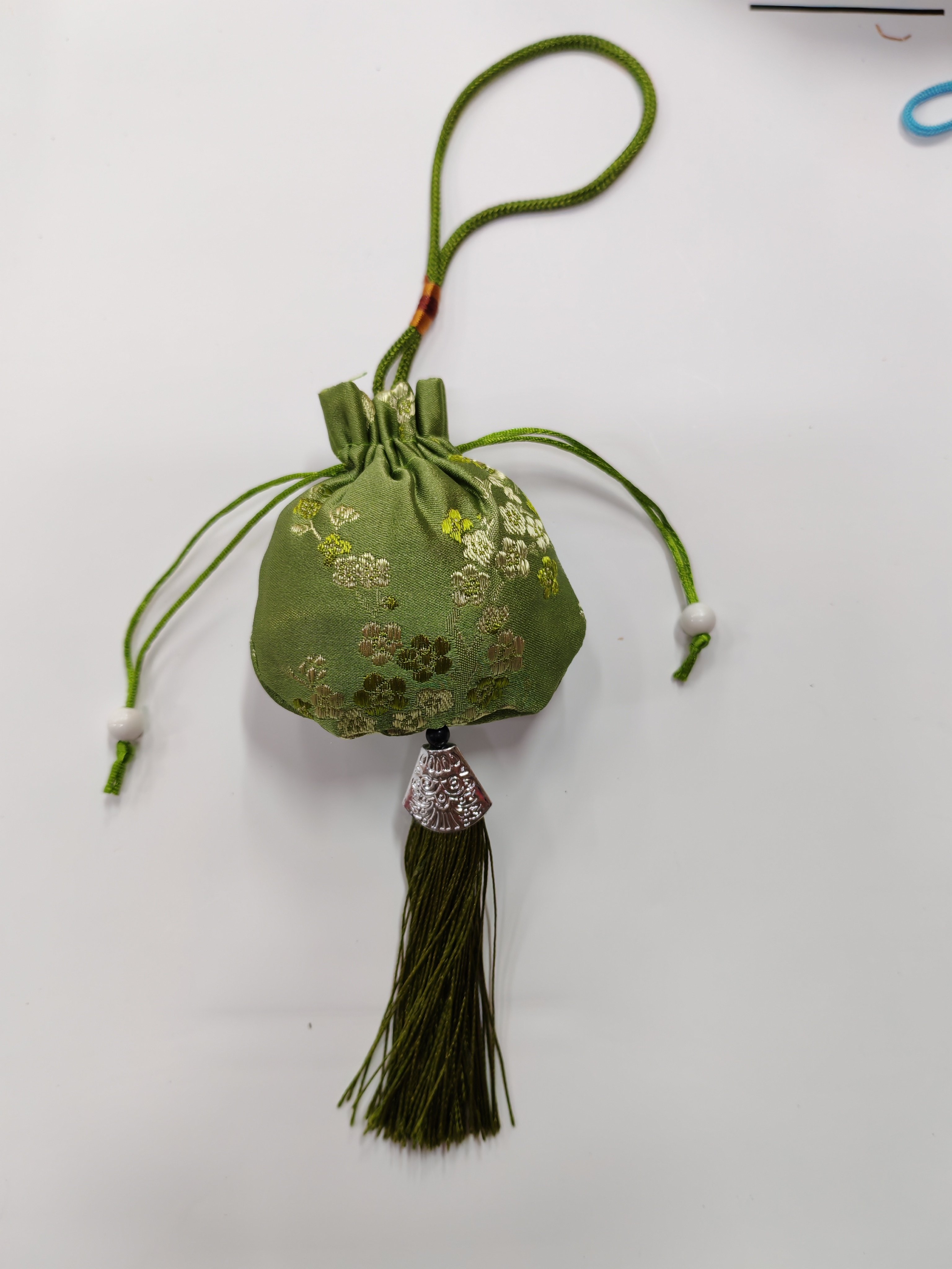 diy空袋福袋空袋艾草香囊流苏空袋汽车锦缎挂件古风荷包驱蚊香包