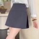 裙大码 灰色西装 开叉裙女2026春夏不规则裤 高腰显瘦防走光A字短裙